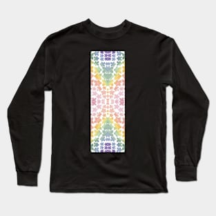 Tie Dye Rainbow Meeple Party Long Sleeve T-Shirt